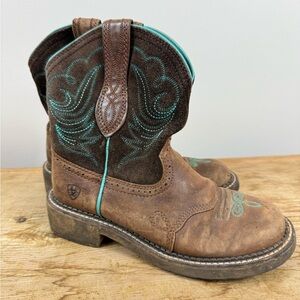 ARIAT WOMEN'S FATBABY HERITAGE DAPPER WESTERN BOOTS - ROUND TOE